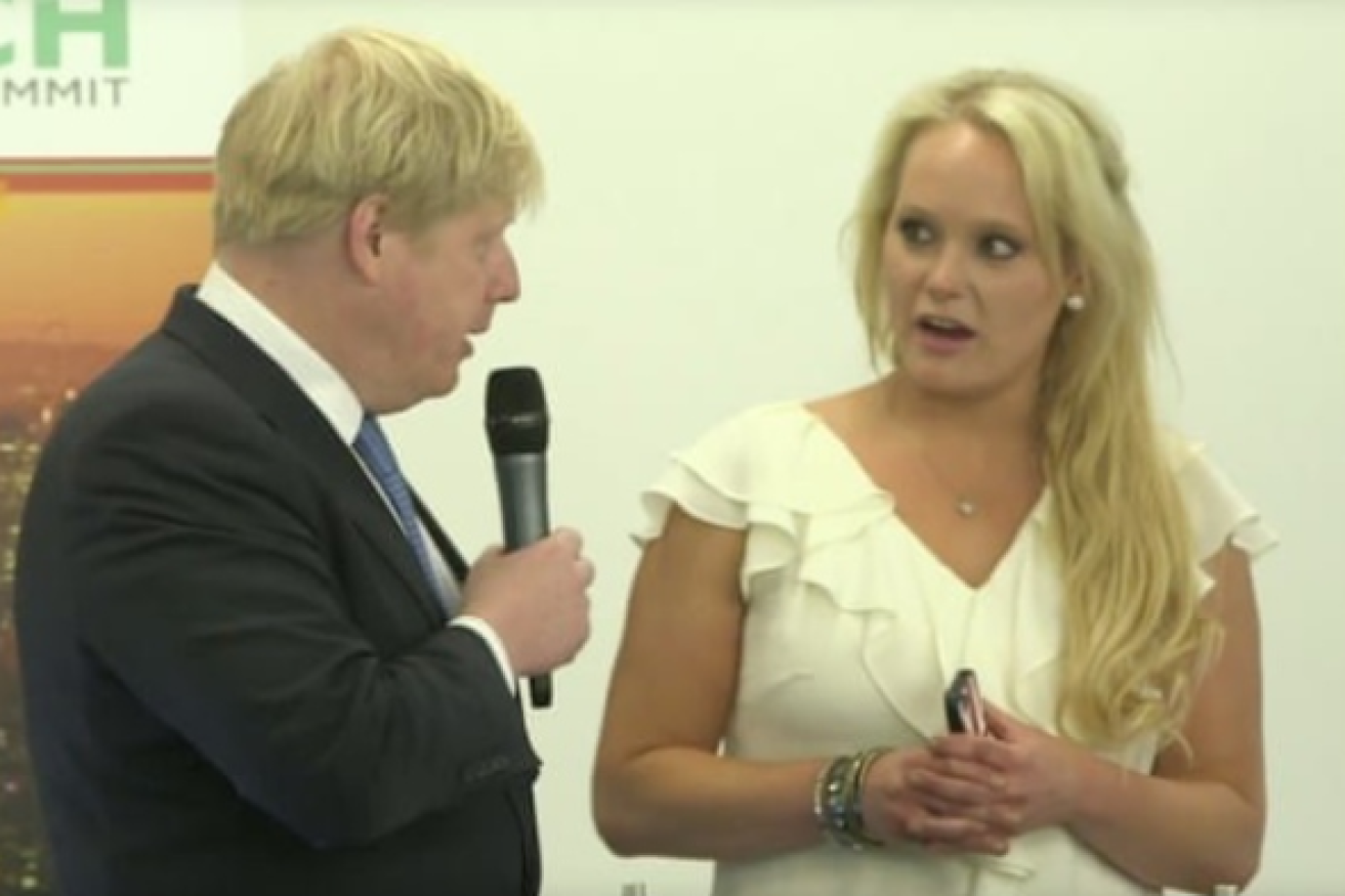 Boris Johnson with Jennifer Arcuri, the woman at the centre of his latest scandal.