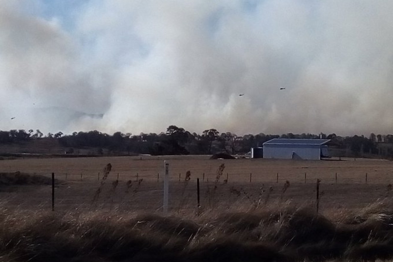 Just three weeks ago the town lost four homes to bushfires.