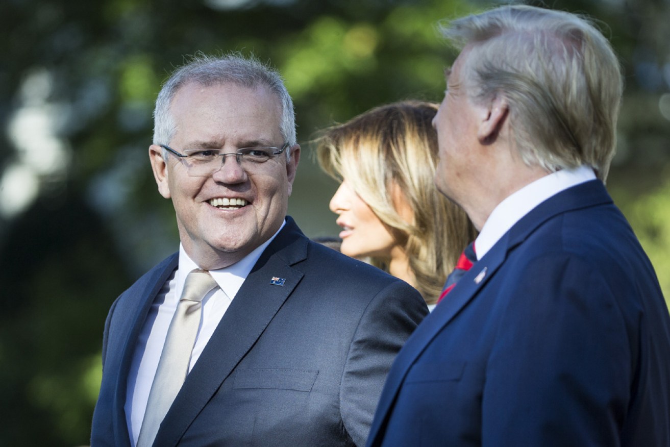 Scott Morrison and Outgoing US President Donald Trump has awarded Scott Morrison one of America's top military honours.