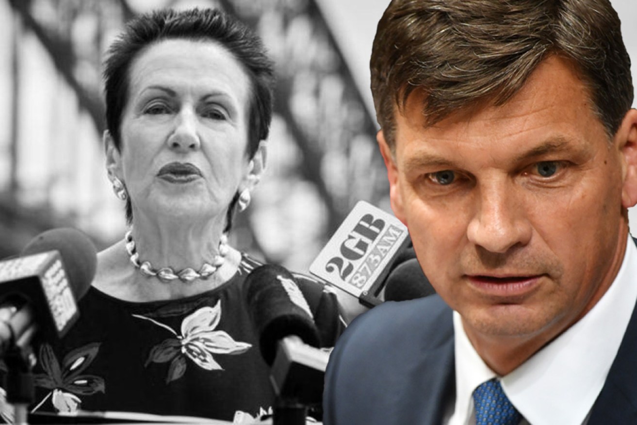 Energy Minister Angus Taylor used the forged document to attack Sydney Lord Mayor Clover Moore.