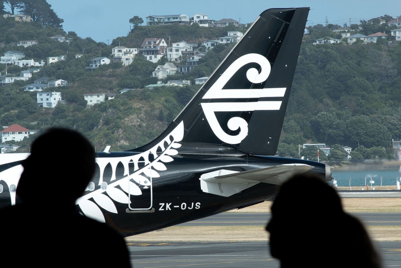 Air New Zealand confirmed the hold on flights due to bad weather.
