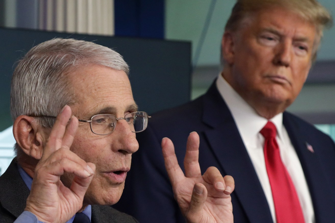 While he was president, Mr Trump clashed repeatedly with Dr Fauci.
