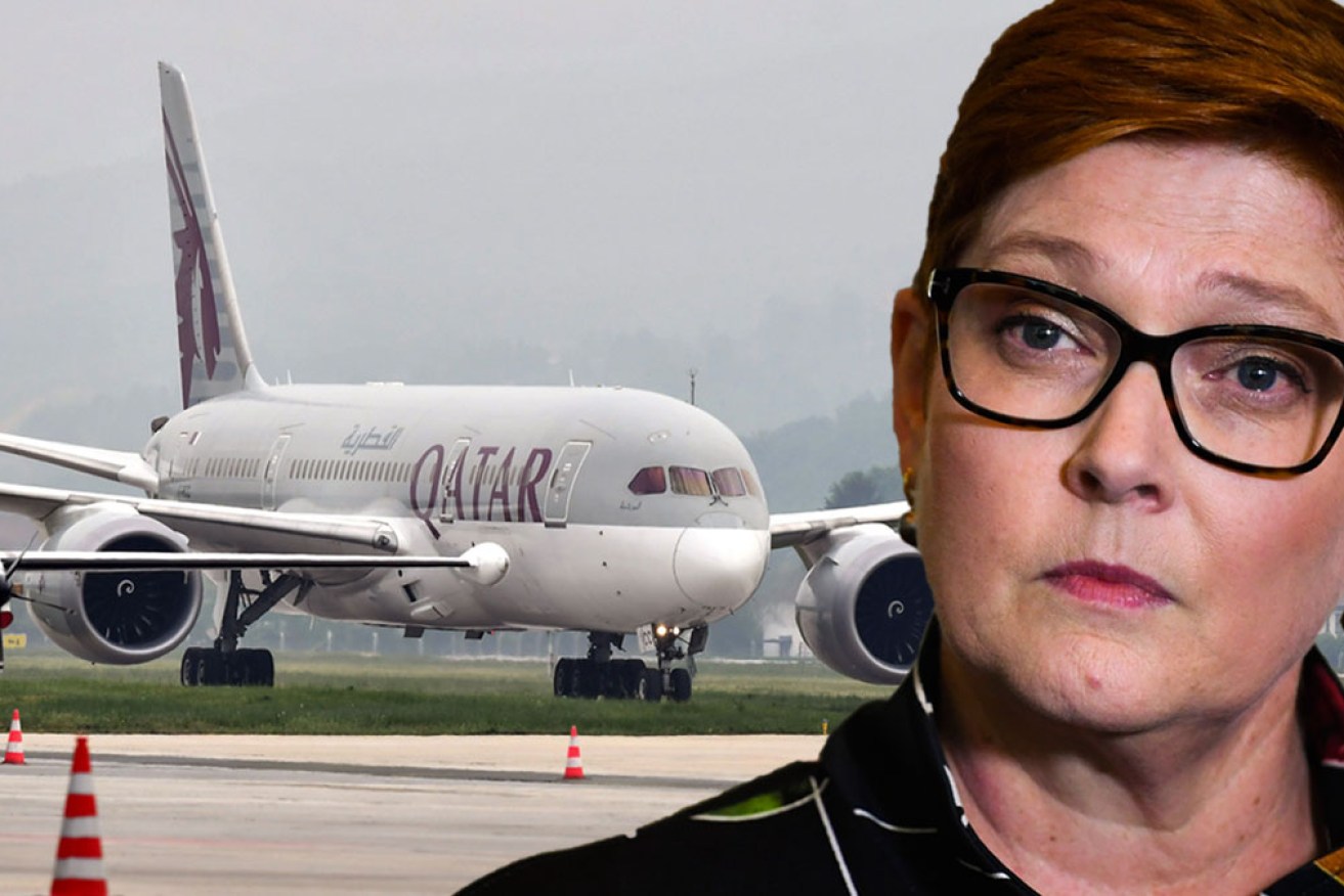 Marise Payne says Qatar has taken an important step launching an investigation. 
