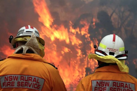 Giant bushfire prompts evacuation centre set-up