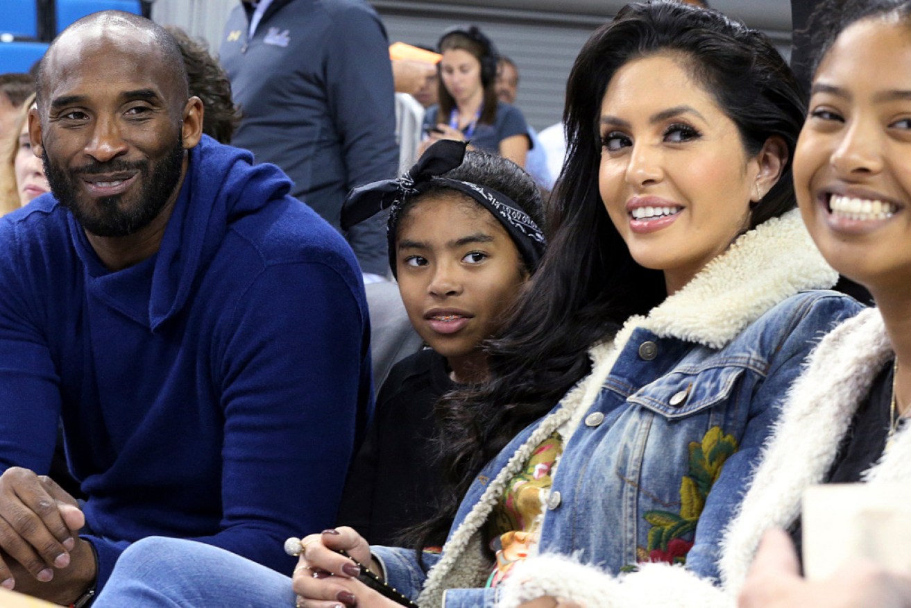 Kobe Byrant in 2019 with wife Vanessa and daughter Gianna, who died with her dad when their helicopter fell from the sky.