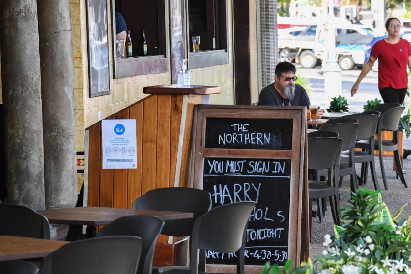 Byron Bay is back in lockdown after a confirmed virus case in a worker on a TV show being filmed in the area.