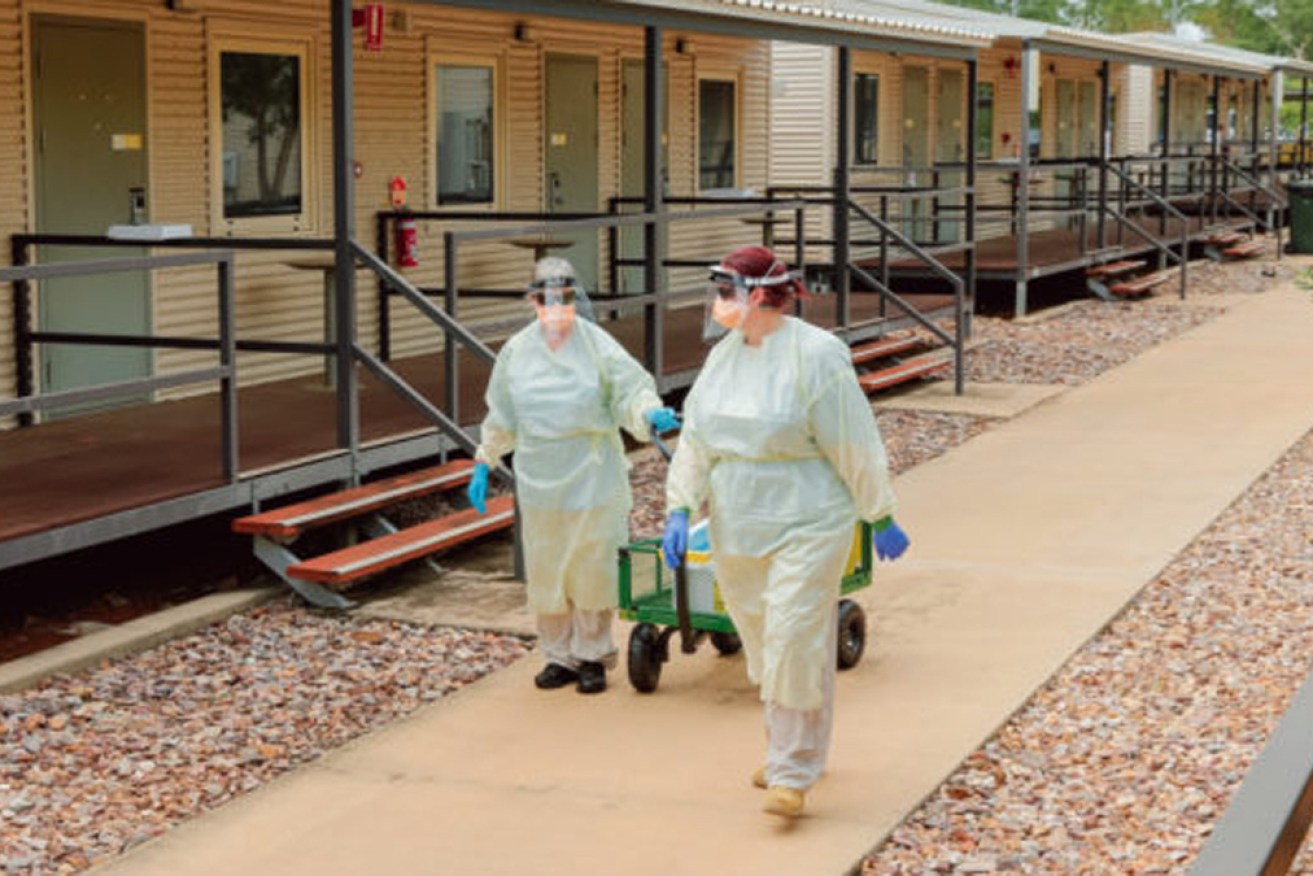 All personnel arriving in Australia for the games are required to do two weeks quarantine.