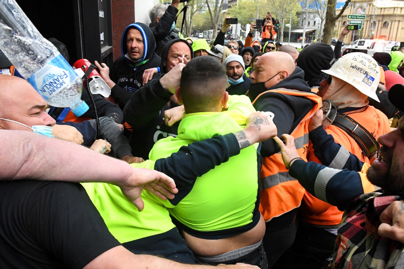 CFMEU boss John Setka says members who rioted at an anti-lockdown protest will likely be expelled