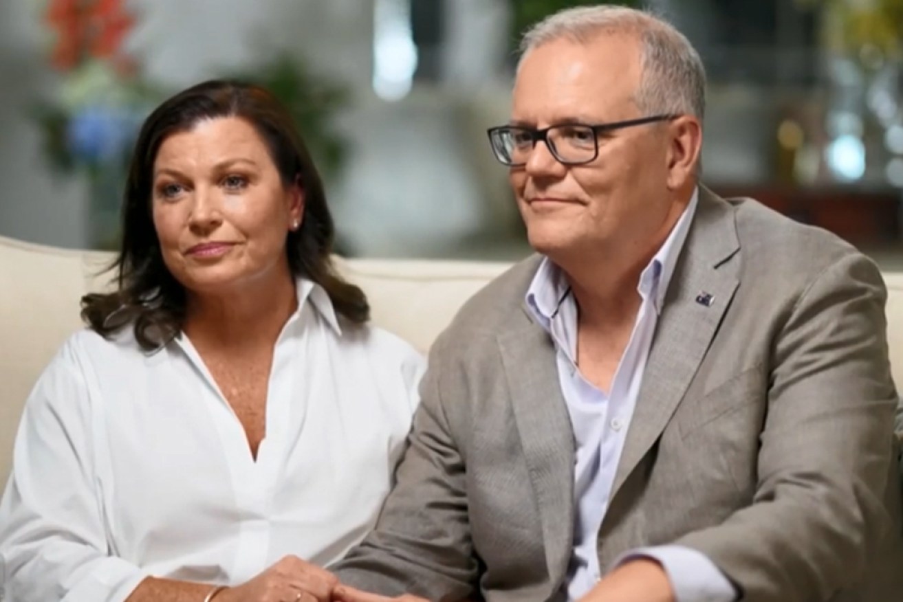 An increasingly desperate Scott Morrison produced his ‘secret weapon’ Jenny for the interview.