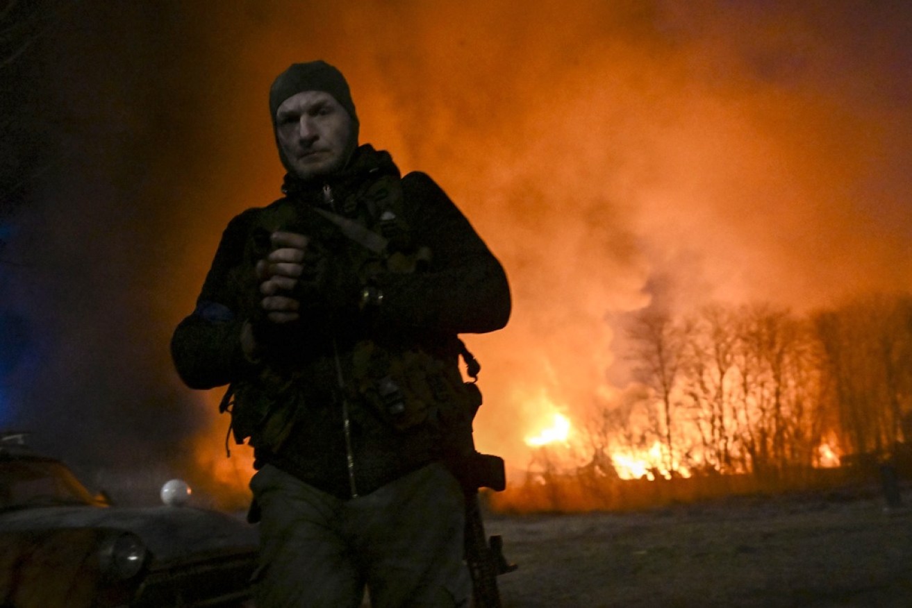 A landscape of rubble, fire and death, yet outnumbered Ukraine continues to punish Vladimir Putin's invaders. <i>Photo: Getty</i> 