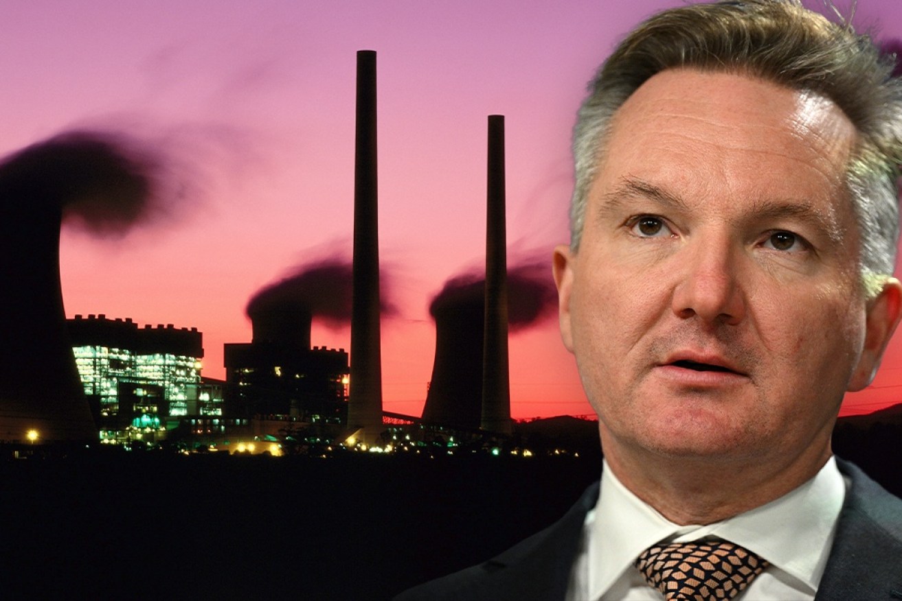 Chris Bowen promises power prices will drop as more wind and solar replace polluting fossil fuels.