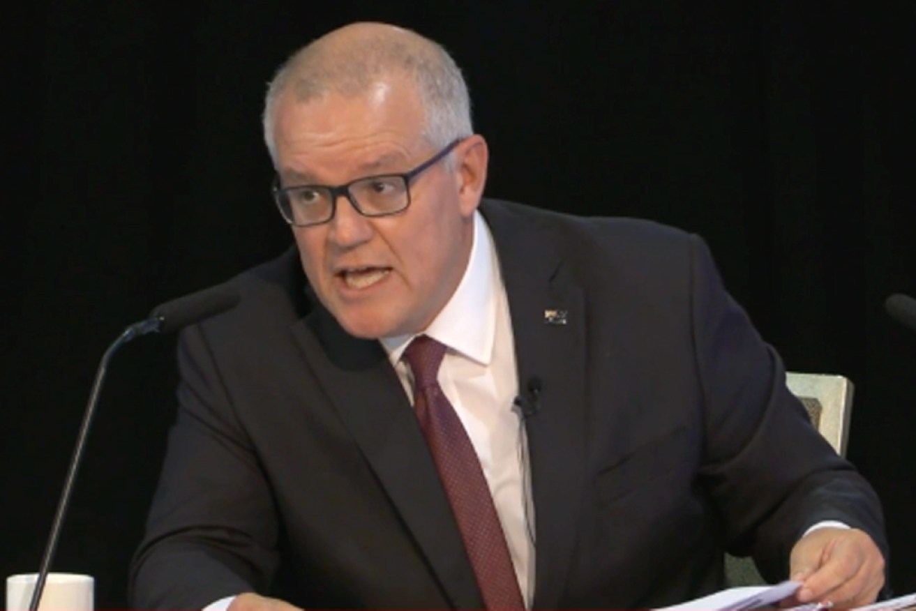Scott Morrison appearing before the Robodebt Royal Commission.