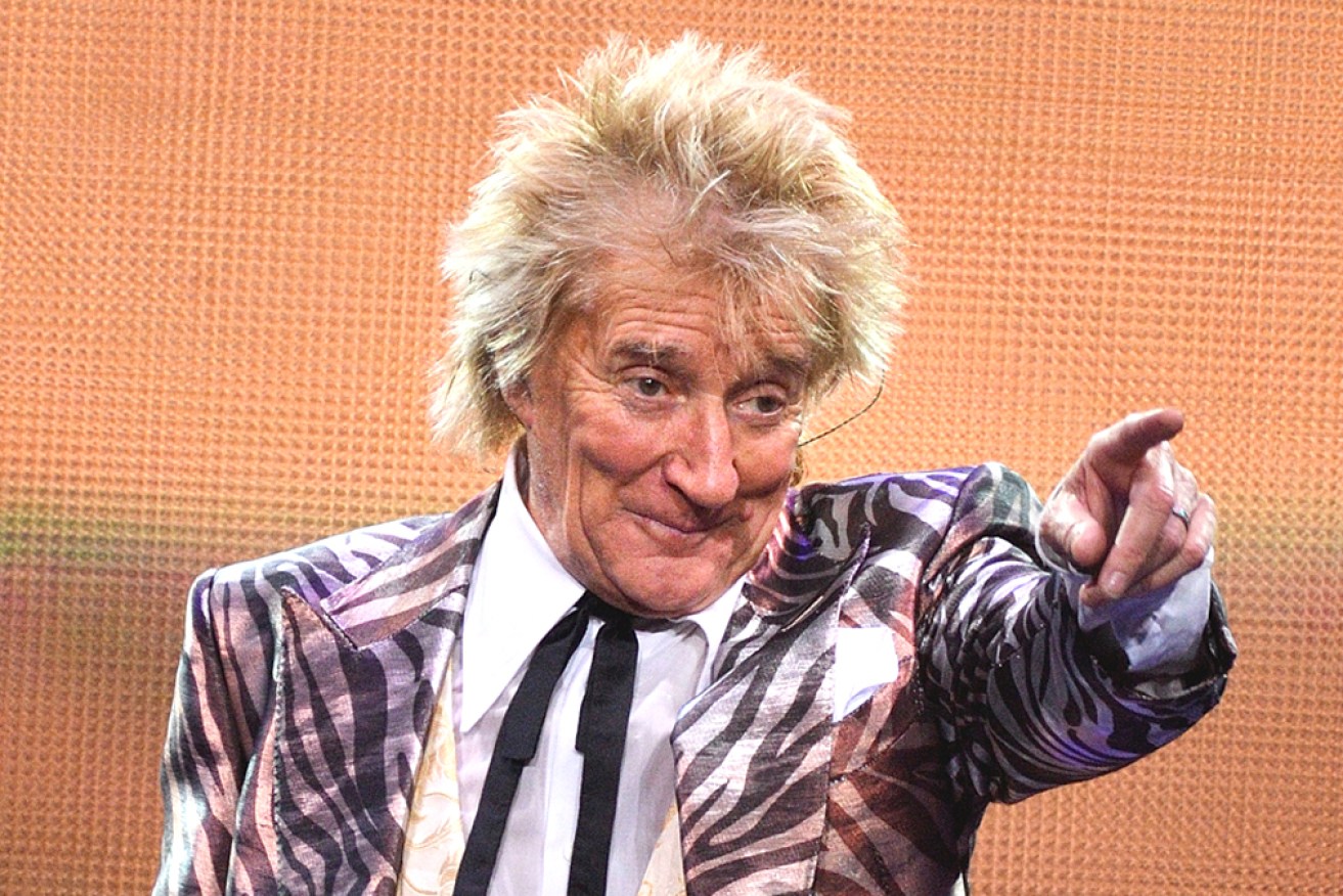 Age wearying Rod Stewart? No, it's put a swing in his step