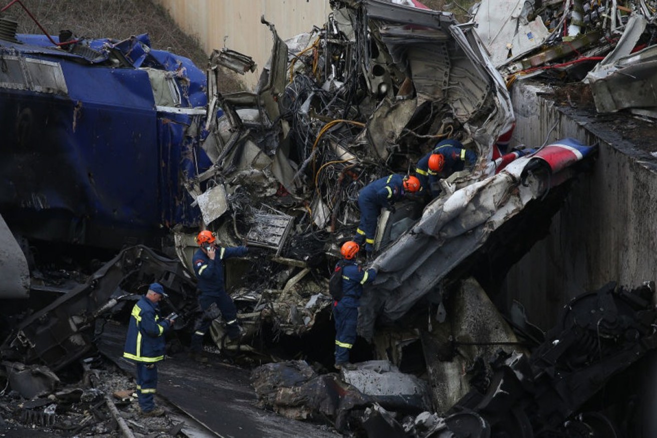 At least 57 people died after a passenger train and a freight train collided in central Greece.