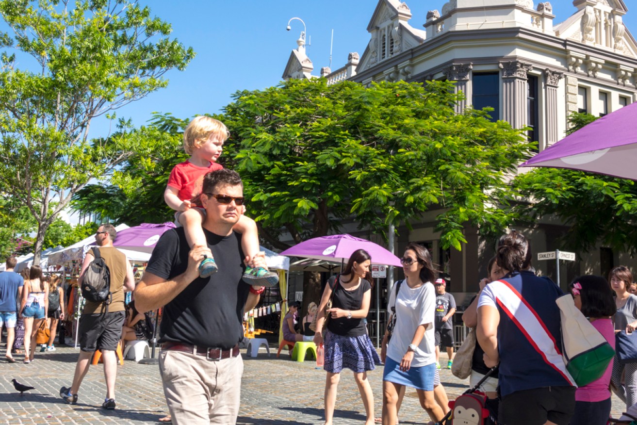 Warm weather and Father's Day shopping has boosted retail trade figures.