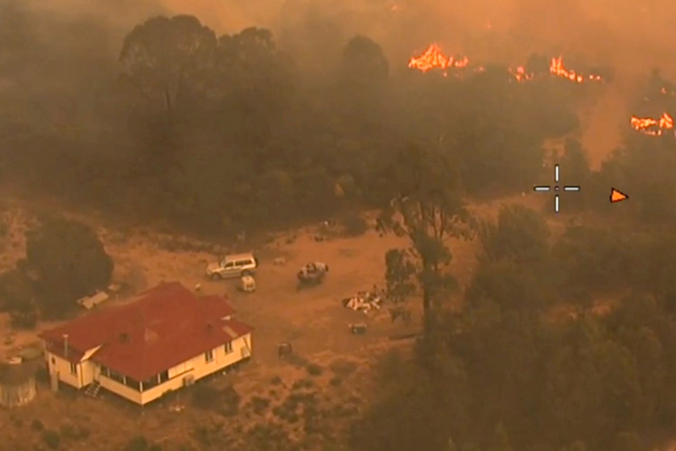 Smoke billows from a fire near Tara, one of several brought under control.