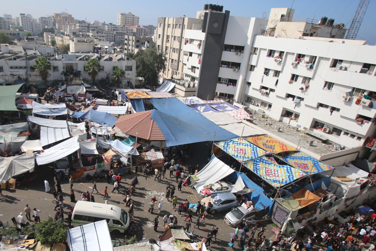Israel's military say this image shows evidence of Hamas activities within the al-Shifa hospital.