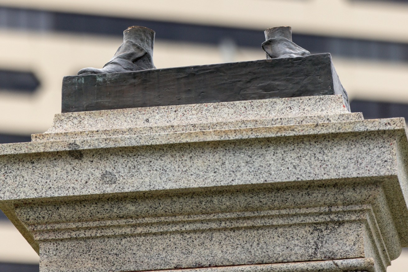 A third monument to Captain Cook has been damaged in Melbourne.