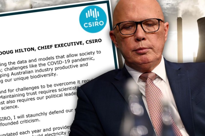 CSIRO boss responds after Dutton attack