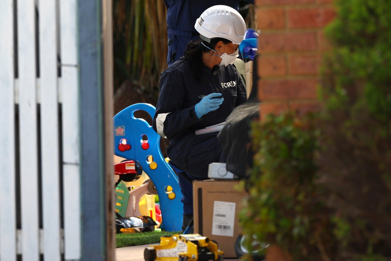 Police are trying to determine if the children were home alone when the blaze broke out.