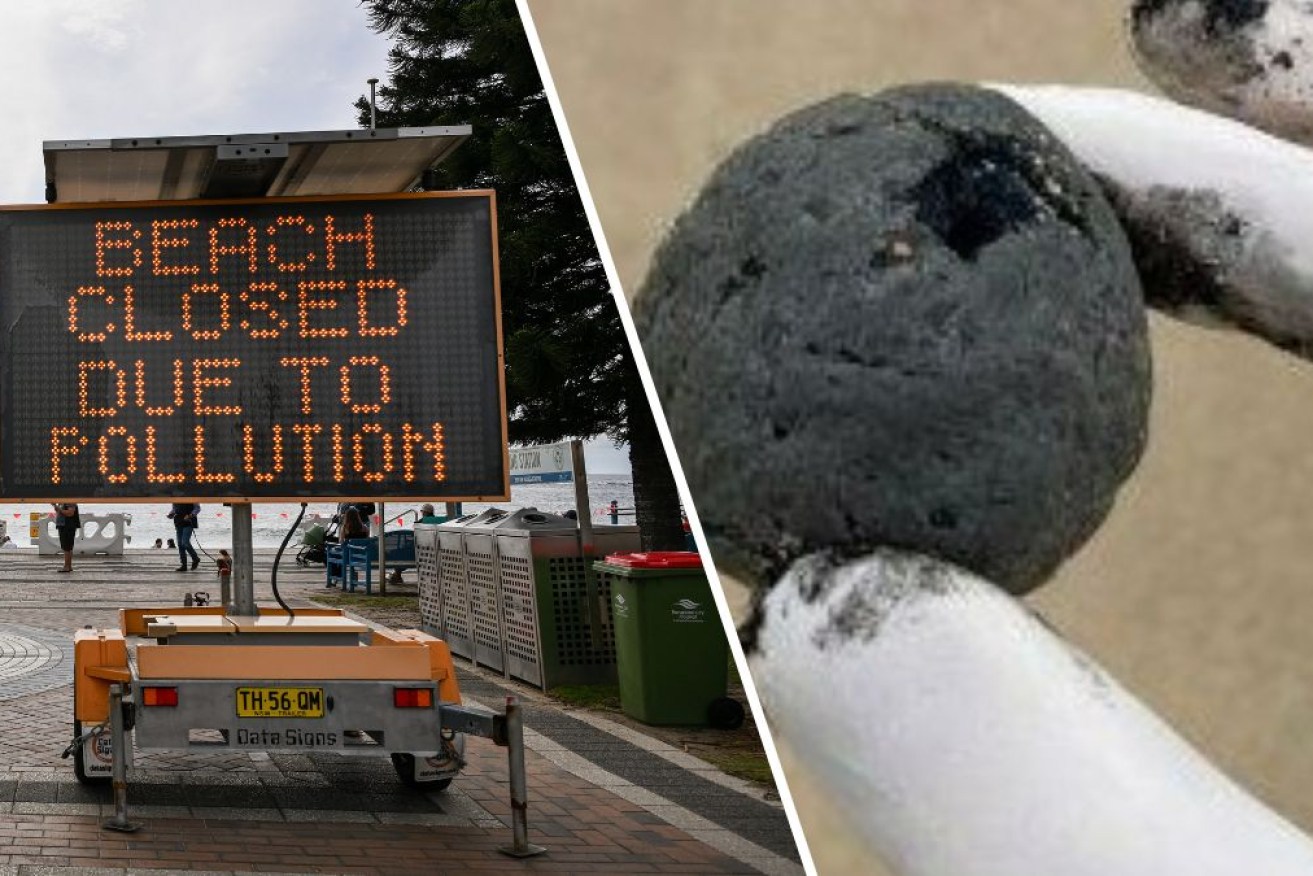 Access has been barred to Coogee Beach while the mysterious debris is tested.