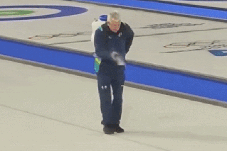 Curling's 'moonwalker' becomes viral sensation