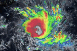 Cyclone of the century builds to max strength