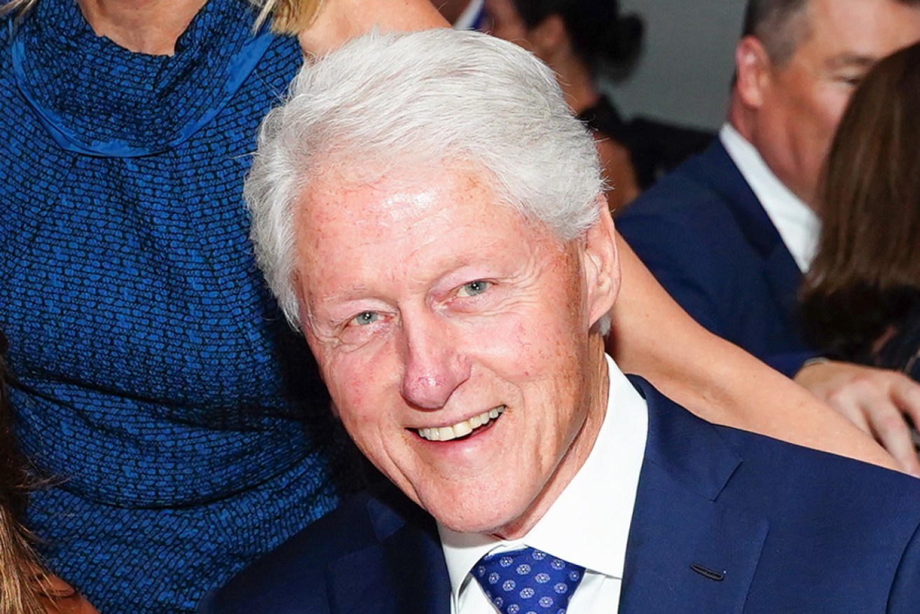 That famous Bill Clinton is shining again as the former president recovers in hospital.