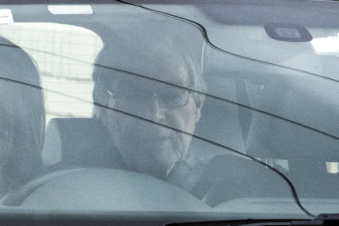 George Pell leaves Barwon Prison after being acquitted of sex abuse charges.