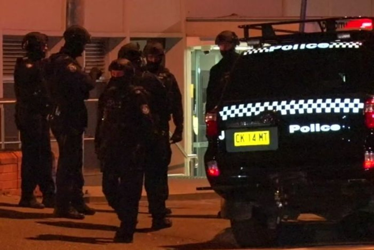 Penrith Police Station was the target of a lone gunman who opened fire on Wednesday night. 