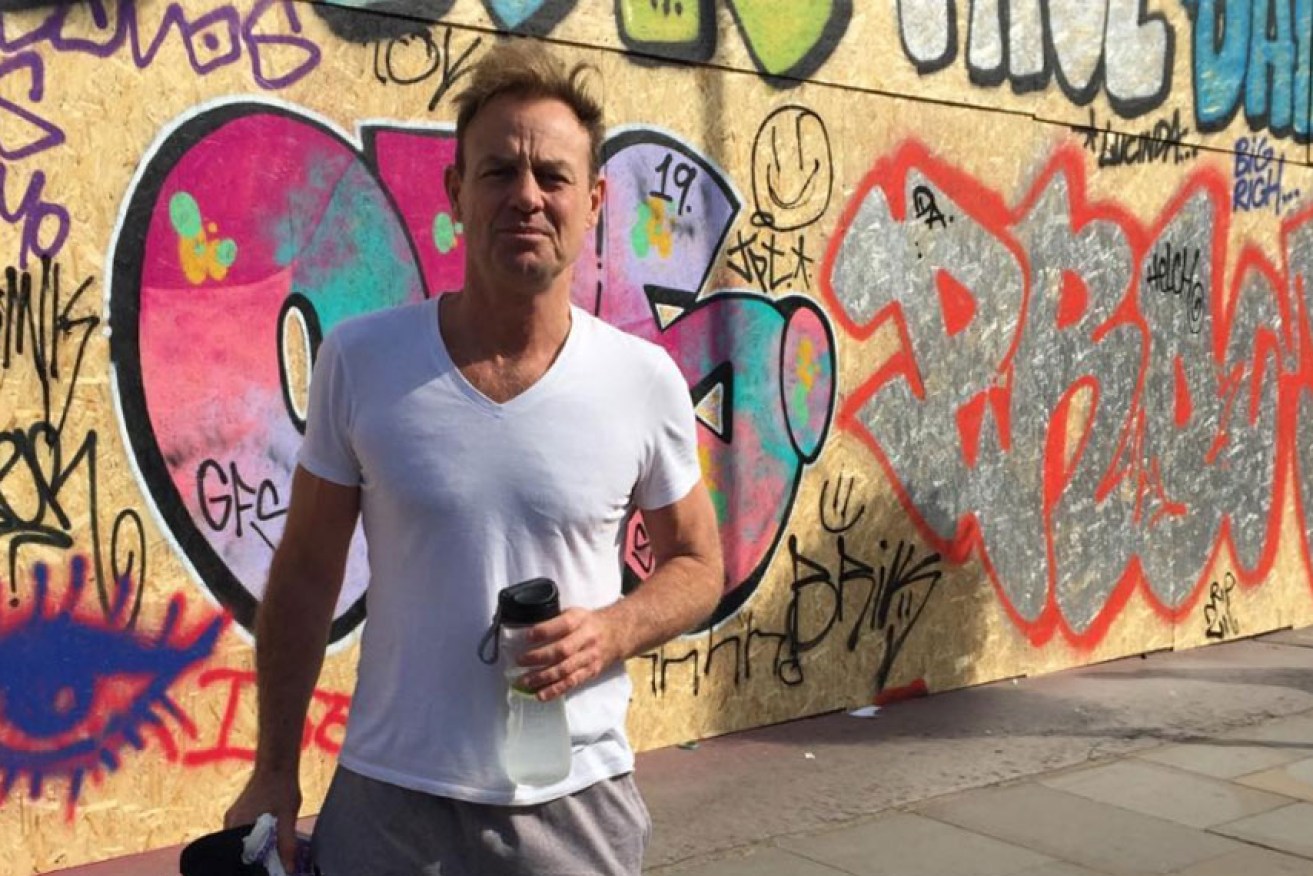 Jason Donovan (in Notting Hill on August 24) didn't stop to dress when he left his house to put out a fire.