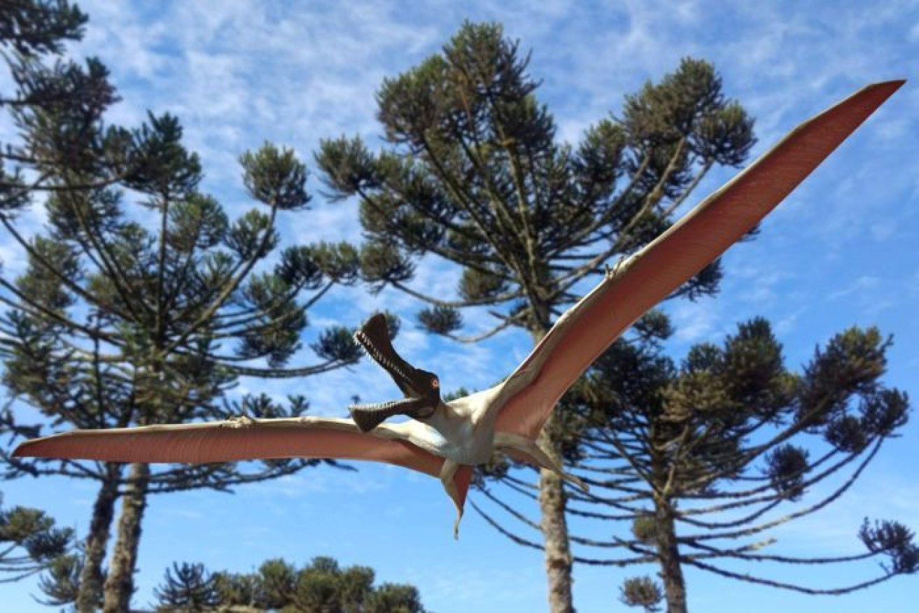 An artist's impression of the newly-discovered pterosaur Ferrodraco lentoni.