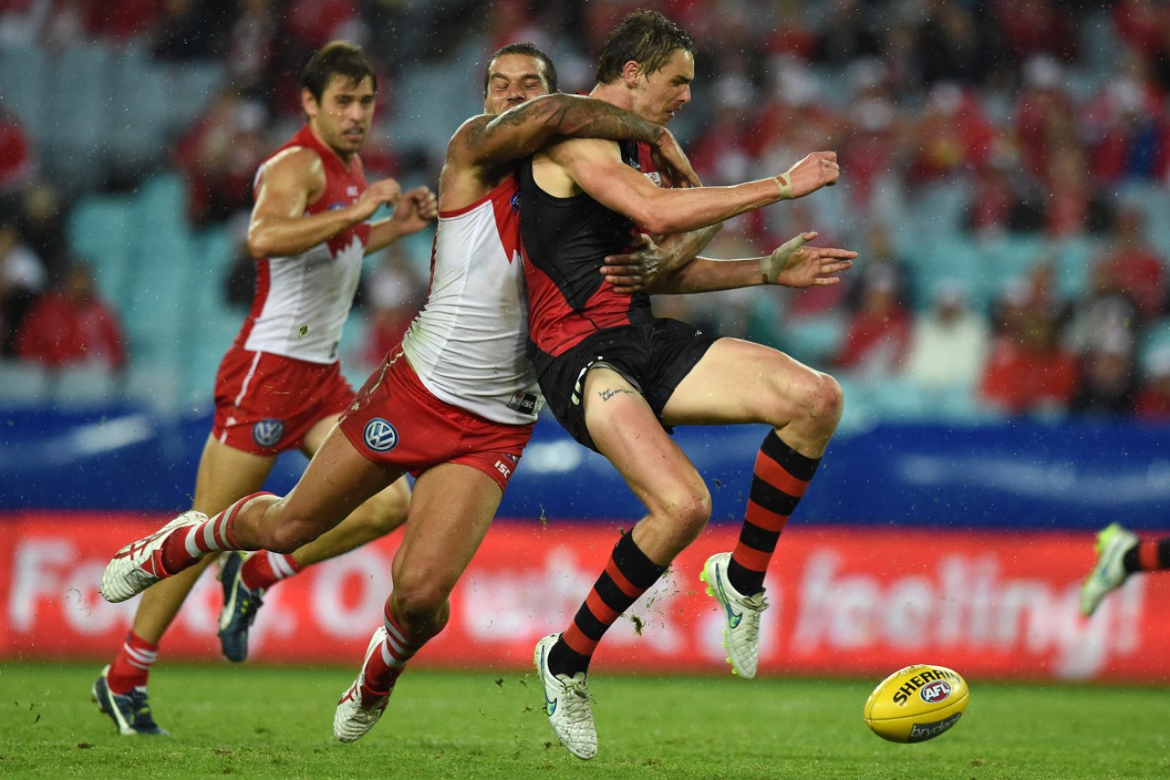 Gotcha: The Swans are chasing Bomber Joe Daniher, but a deal has yet to be thrashed out. 