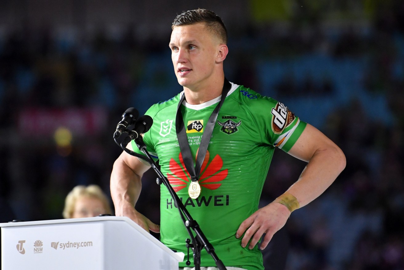Canberra's Churchill medallist Jack Wighton was in strife off-field in 2018, but turned it around in 2019. 