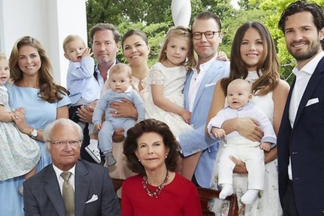 The Swedish royal family.