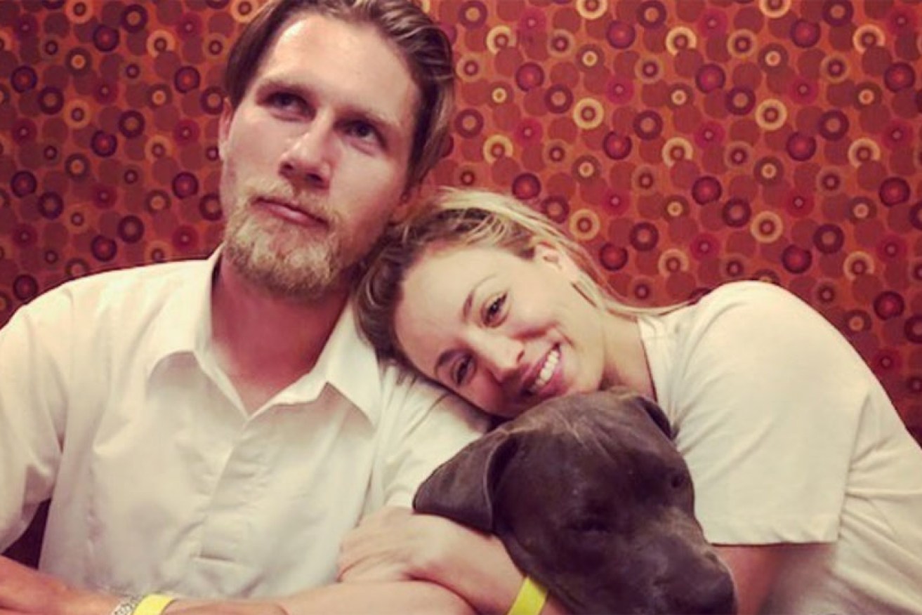 Kaley Cuoco (with husband Karl Cook and their dog) is planning to soon move their family unit into the same house.