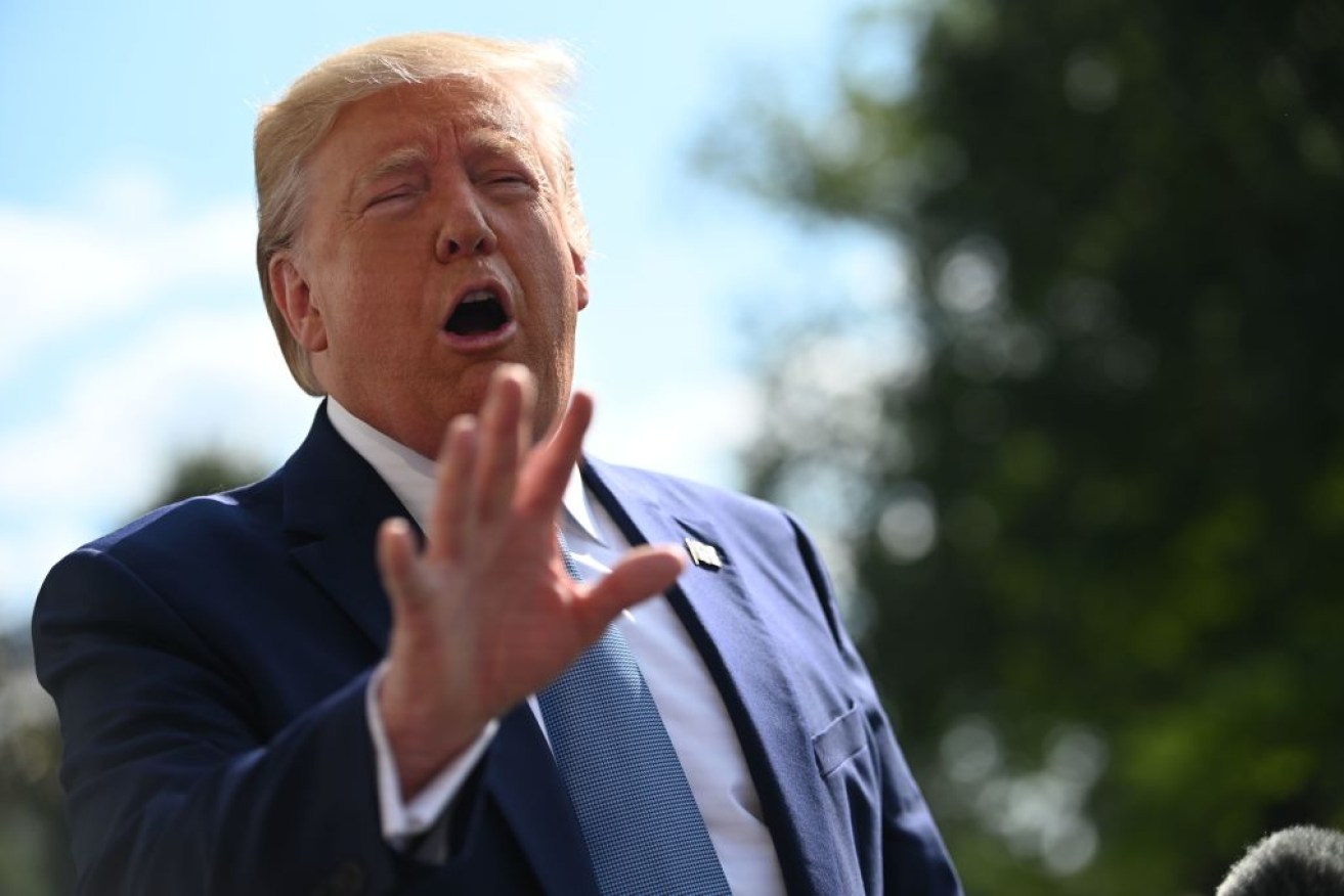 Donald Trump claims he has been unfairly treated during the impeachment 'hoax'.