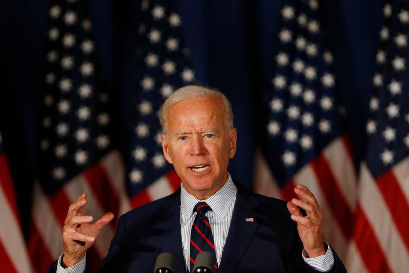 Joe Biden says there is no evidence of an alleged sex assault on an aide because 'it didn't happen'.