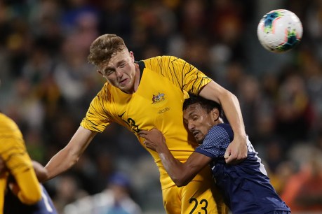 Jamie Maclaren nets hat-trick as Socceroos thrash Nepal 5-0 in 2022 World Cup qualifier