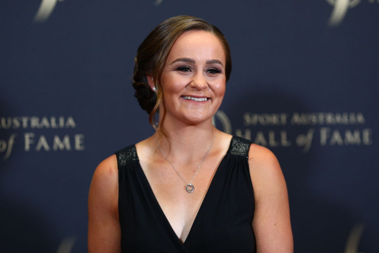 A good egg: Ash Barty capped off a momentous year by winning The Don award. 