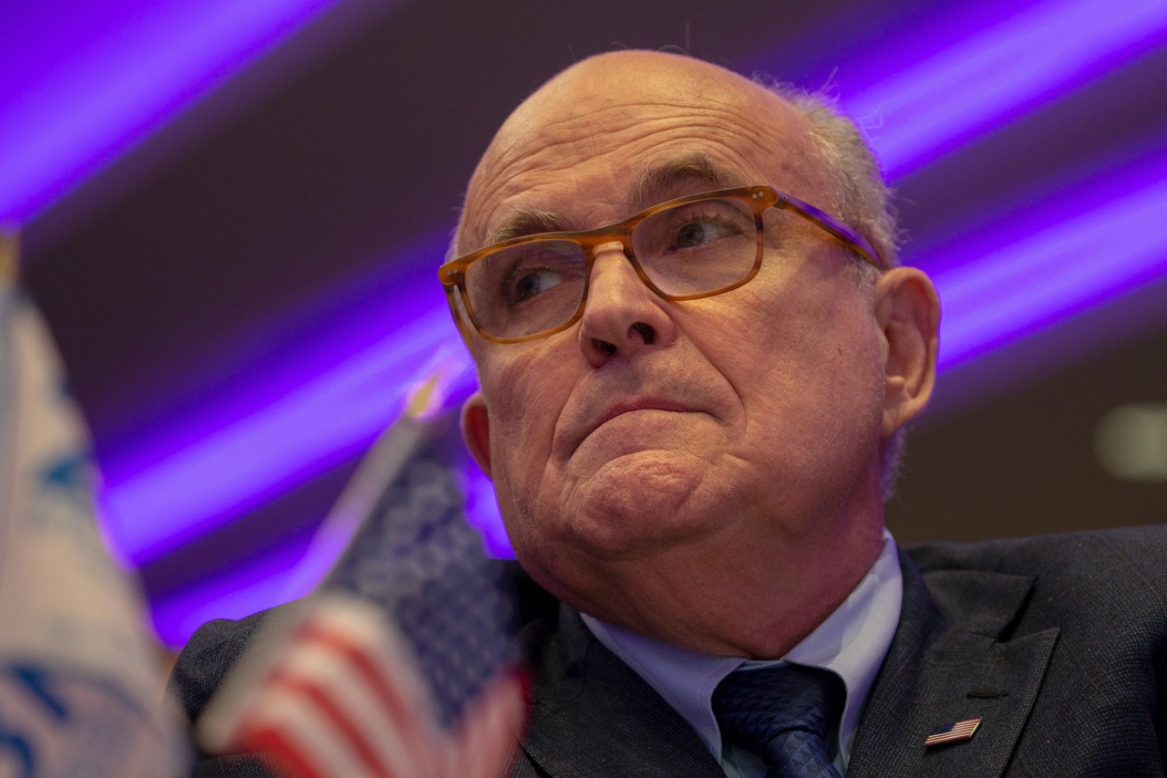 Former NYC mayor and close Trump adviser Rudy Giuliani has been caught in an embarrassing movie sting.