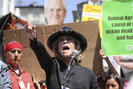Hollywood icon Jane Fonda arrested at Washington climate change protest