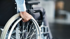 A man in wheelchair