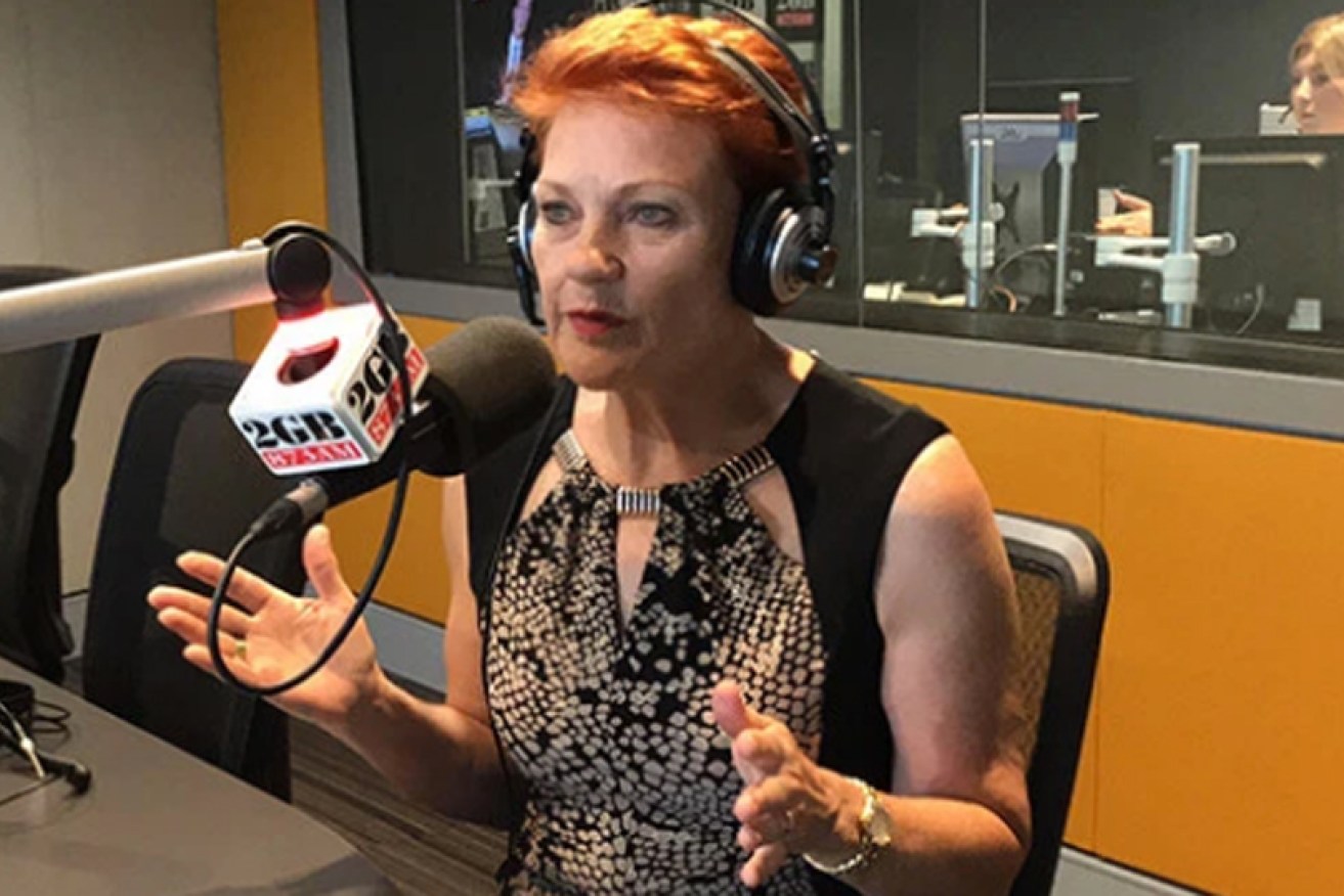 An emotional Senator Hanson was unable to finish her 2GB interview on Friday.
