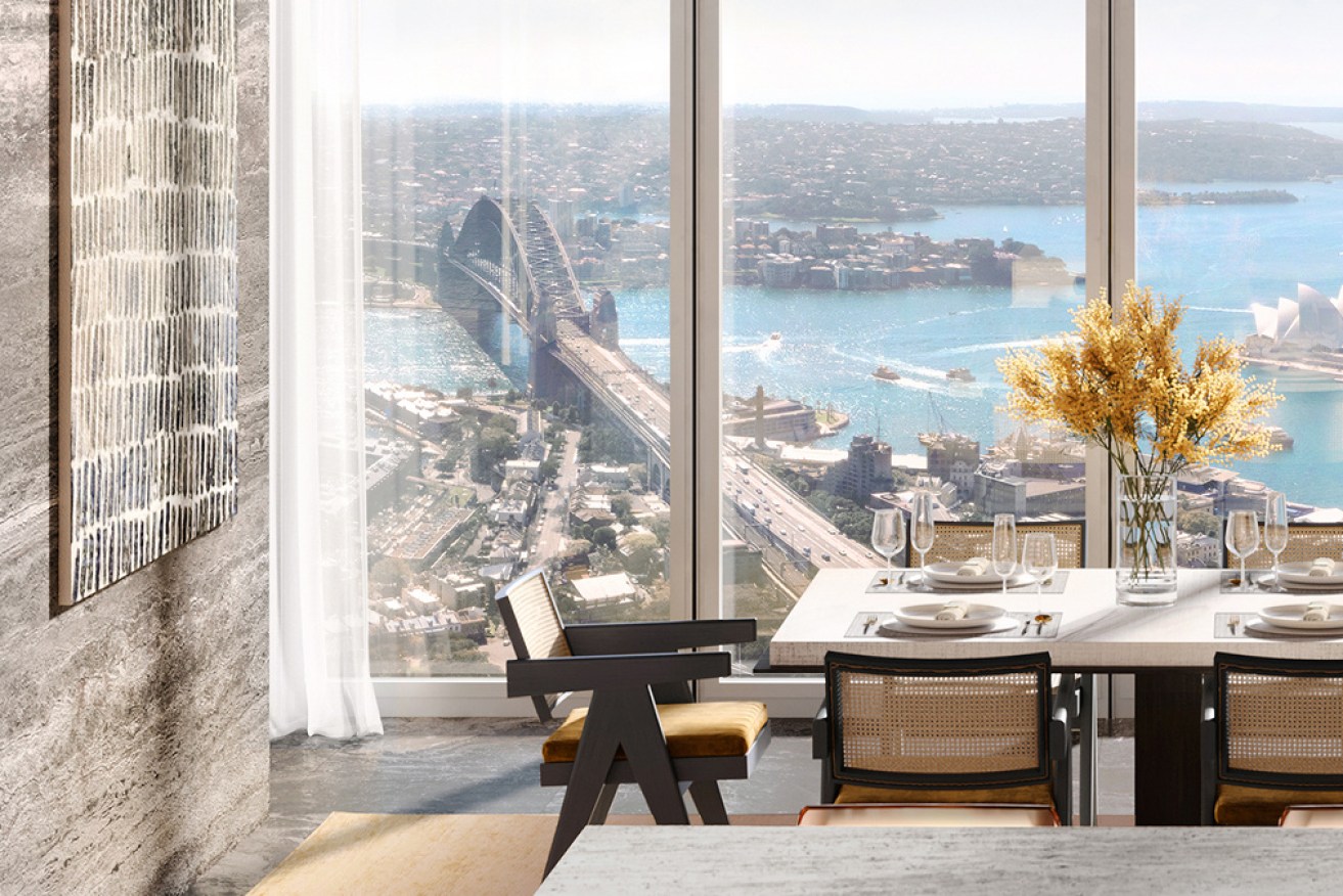 A three-floor apartment in Sydney's Barangaroo has sold for $140 million.