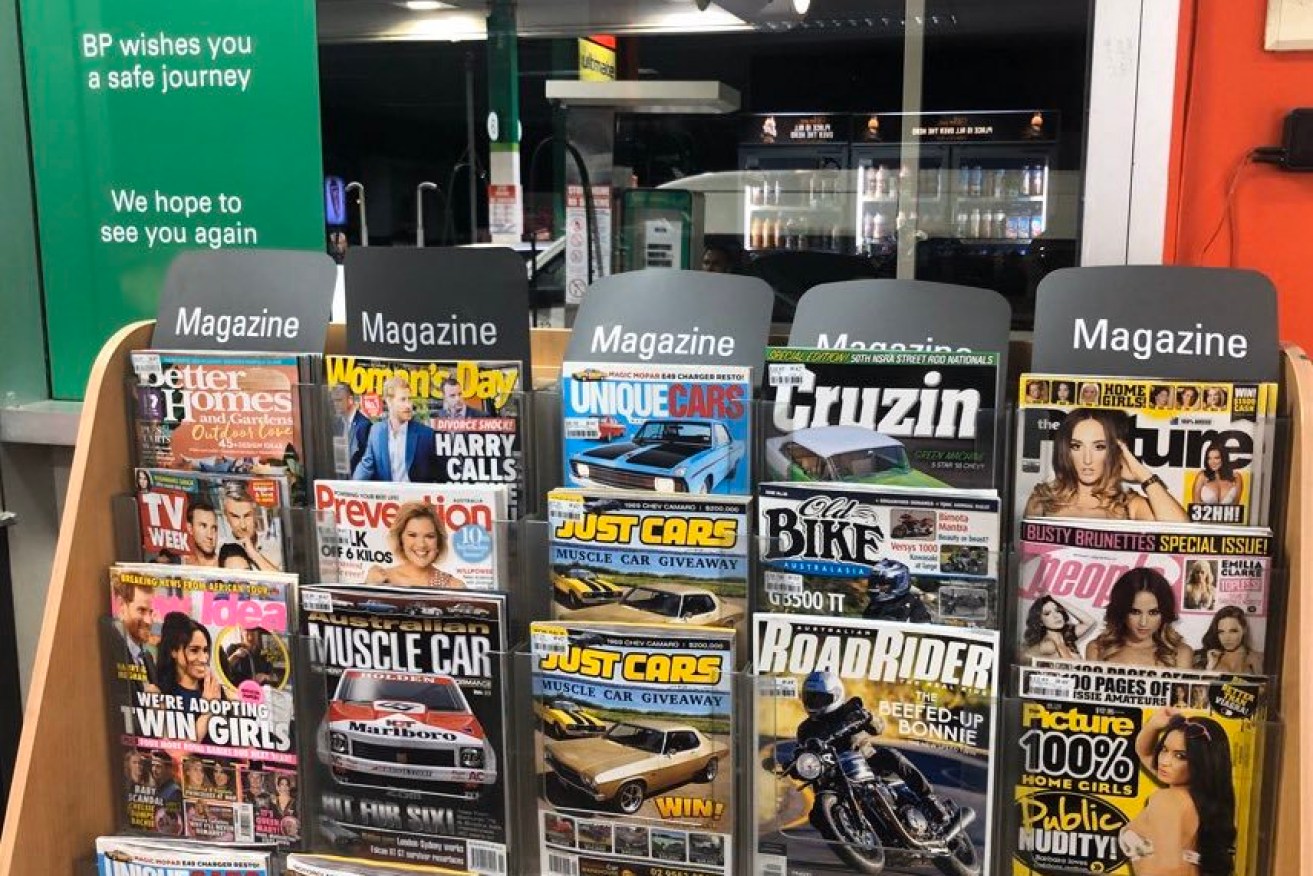 BP Australia has stopped selling People and The Picture magazines at its petrol stations after complains about the sexualised content.