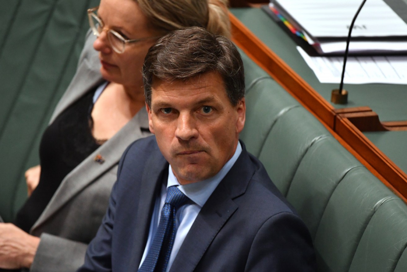 Angus Taylor in Parliament on Thursday.