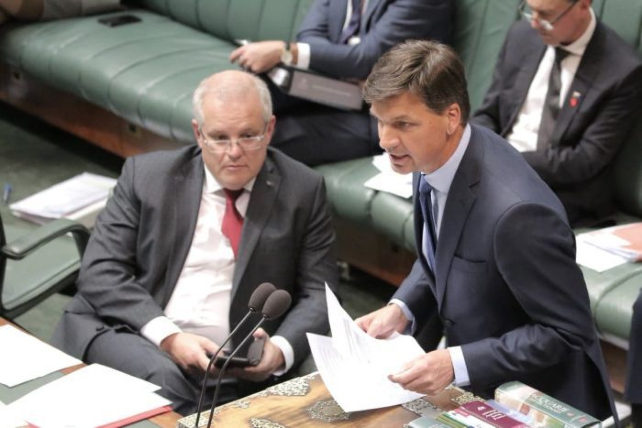 Angus Taylor faced sustained questioning in parliament on Thursday.