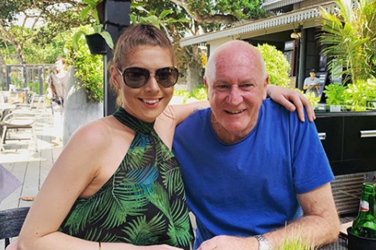 Ashleigh Petrie and Rodney Higgins in Sanur, Bali.