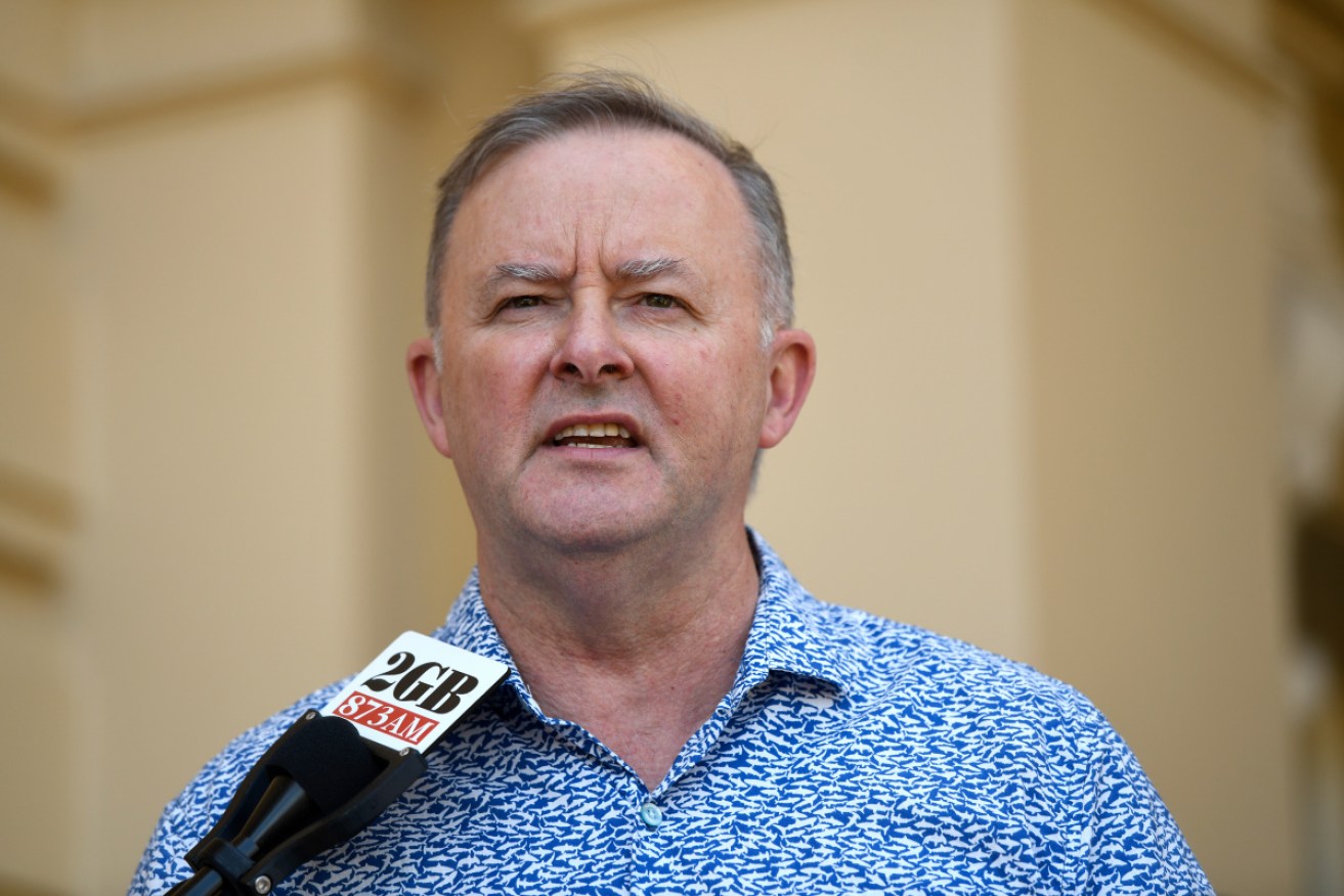 Leader of the Opposition Anthony Albanese in Leichhardt, Sydney on Sunday.  